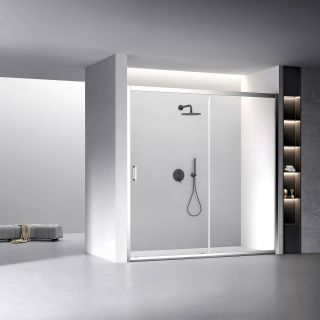 Душевая дверь Veconi Vianno VN-60, 1800x1950, Хром, стекло прозрачное